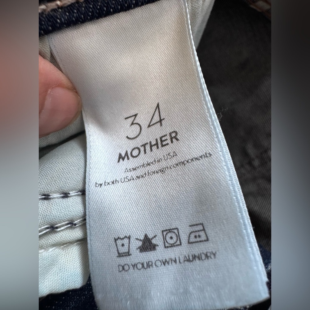 NWT MOTHER denim The Hustler Ankle Fray in Dirty Mary 34 - Picture 10 of 12
